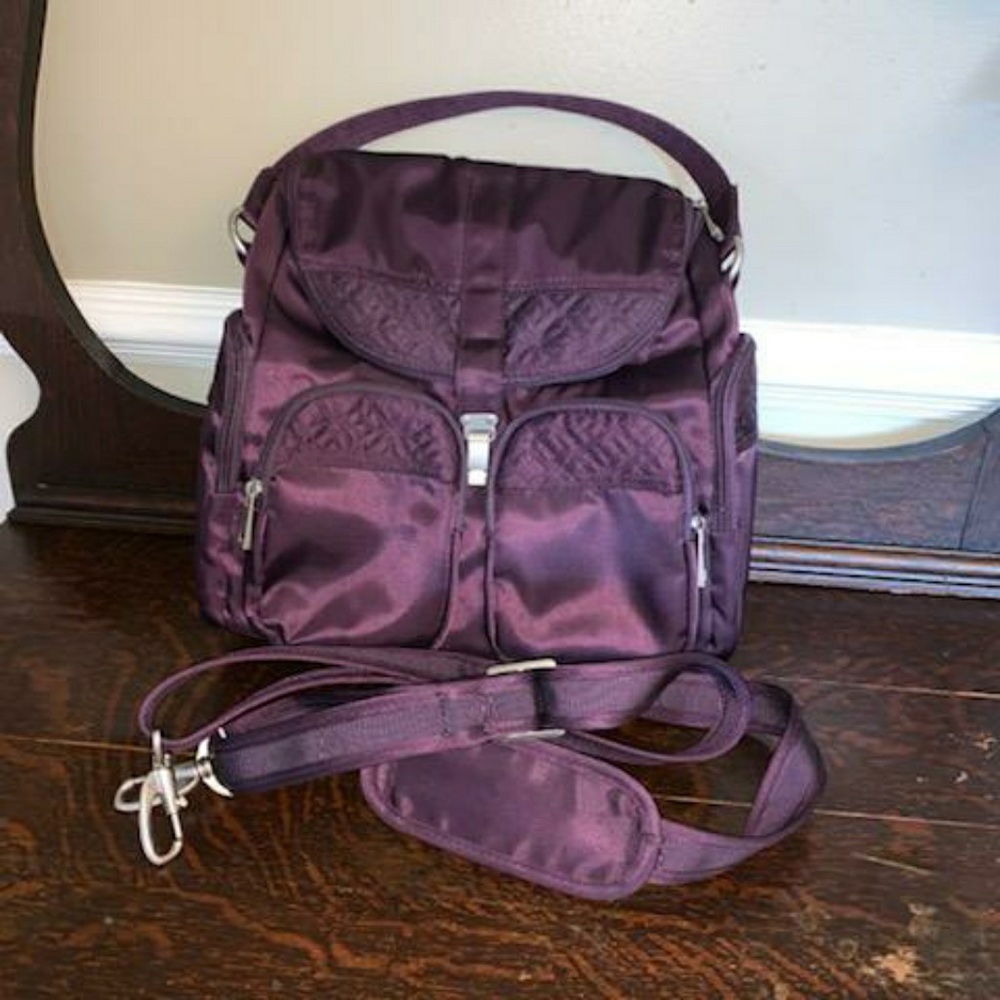 Purple convertable backpack / purse